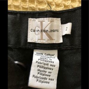 Calvin Klein black shorts, size 2